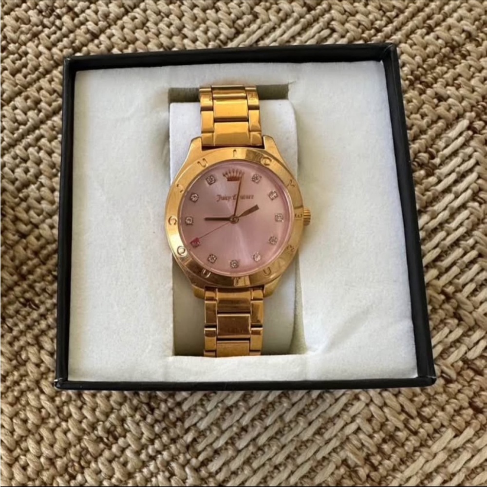 Juicy Couture Viva La Juicy Bowdalicious & Rose Gold Watch - Picture 4 of 5